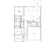 Detailed floor plan showcasing layout of bedrooms, bathrooms, kitchen, living spaces, and garage at 1020 Farm Branch Ct, Indian Trail, NC 28079