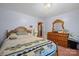 Bedroom with double bed, dresser, and carpet flooring at 2356 Ben Yount Ln, Vale, NC 28168