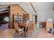 Charming dining room with wood table and chairs, adjacent to kitchen at 2356 Ben Yount Ln, Vale, NC 28168