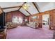 Living room with vaulted ceiling, view to Primary bedroom at 2356 Ben Yount Ln, Vale, NC 28168