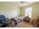 Bedroom with twin bed, chair, and side table at 2519 Early Flight Dr, Charlotte, NC 28262