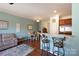 Living room with hardwood floors and light walls at 2519 Early Flight Dr, Charlotte, NC 28262