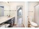 Clean bathroom with modern sink, toilet, and shower at 346 Almora Loop, Mooresville, NC 28115