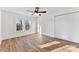 Bedroom with closet and wood-look flooring at 601 N 12Th St, Bessemer City, NC 28016