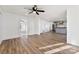 Bright and airy living room seamlessly connected to a modern kitchen area at 601 N 12Th St, Bessemer City, NC 28016