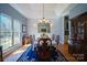 Formal dining room with hardwood floors and a chandelier at 6238 Mountain Vine Ave, Kannapolis, NC 28081