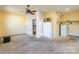 Unfinished basement with carpeted floor and a refrigerator at 1012 Rawlinson Rd, Rock Hill, SC 29732