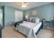 Comfortable bedroom with white bedding and a cozy atmosphere at 10149 Elizabeth Crest Ln, Charlotte, NC 28277