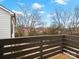 Private deck overlooking a wooded area at 1122 Pegram Crossing Dr, Charlotte, NC 28205