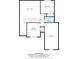 Second floor layout featuring two bedrooms, a shared bathroom, hall, and living area at 122 Ardmore Pl, Mooresville, NC 28117