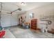 Spacious garage with ample storage shelving and workbench at 125 1St N Ave, Conover, NC 28613