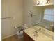 Bathroom with double vanity and mirror at 130 Swift Creek Ln, Mooresville, NC 28115