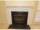 Gas fireplace with a white mantel at 130 Swift Creek Ln, Mooresville, NC 28115