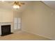 Living room features a fireplace and vaulted ceiling at 130 Swift Creek Ln, Mooresville, NC 28115