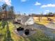 Aerial view of house, detached garage, and large yard at 1360 Hopewell Church Rd, Catawba, NC 28609