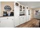 White kitchen with a coffee bar and ample cabinet storage at 1360 Hopewell Church Rd, Catawba, NC 28609