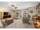 Living room featuring a cozy seating arrangement and large TV at 1360 Hopewell Church Rd, Catawba, NC 28609