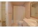 Clean bathroom with shower/tub combo and a vanity at 1491 Harpers Inlet Dr, Clover, SC 29710