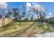 Large backyard with a grassy hill and wooden fence at 1715 Dunkirk Dr, Charlotte, NC 28203