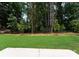 Spacious backyard with lush green grass, trees, and ample space for outdoor activities at 1912 St John St, Charlotte, NC 28216