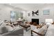Cozy living room with a fireplace, comfortable seating, and ample natural light at 1912 St John St, Charlotte, NC 28216