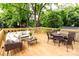 Relaxing deck features comfortable seating and dining area at 1920 Hamorton Pl, Charlotte, NC 28205