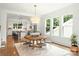 Open dining room with chandelier and hardwood floors at 1920 Hamorton Pl, Charlotte, NC 28205