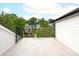 Private rooftop deck with city views and a modern railing at 1920 Hamorton Pl, Charlotte, NC 28205