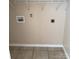 Laundry room with hookups and shelving at 217 22Nd Sw St # H, Hickory, NC 28602