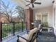 Private patio with built-in grill and seating area, overlooking street at 2223 Croydon Rd # 103, Charlotte, NC 28207