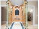 Large walk-in shower with multiple shower heads and pebble flooring at 237 Wilson Lake Rd, Mooresville, NC 28117