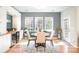 Bright dining area with built-in cabinetry and wine cooler at 245 Sweet Briar Dr, Fort Mill, SC 29707