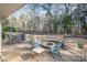 Cozy patio with fire pit and seating area at 245 Sweet Briar Dr, Fort Mill, SC 29707