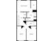 Upstairs floor plan with primary bedroom, laundry, and two additional bedrooms at 3758 Yorkshire Pl, Terrell, NC 28682