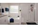 Clean bathroom with soaking tub and separate shower at 4134 Steel Way, Sherrills Ford, NC 28673