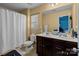 Well-appointed bathroom with double vanity and shower/tub combo at 5124 Stone Park Dr, Charlotte, NC 28269