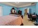 Spacious bedroom with carpeted floor and ensuite bathroom access at 5124 Stone Park Dr, Charlotte, NC 28269