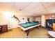 Finished basement with pool table, office space, and storage at 641 20Th Avenue Nw Dr, Hickory, NC 28601