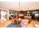 Kitchen with breakfast nook, tile countertops, and view into Gathering room at 641 20Th Avenue Nw Dr, Hickory, NC 28601