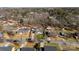 Wide aerial view showcasing the home's location and surrounding houses at 6534 Monteith Dr, Charlotte, NC 28213