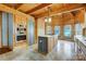 Bright kitchen with an island and wood-beamed ceiling at 7404 Mockingbird Ln # 73, Waxhaw, NC 28173