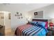 Charming bedroom with patriotic bedding and decorative wall art at 862 Two Brothers Ln, York, SC 29745