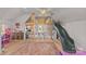 Playful ' room with loft bed, slide and ample storage at 8904 Clavemorr Glenn Ct, Charlotte, NC 28226