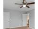 Bright bedroom with ceiling fan and neutral walls at 1010 Craven St, Indian Trail, NC 28079