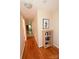 Hardwood floor hallway with built-in shelves at 1051 17Th Nw Ave, Hickory, NC 28601