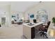 Bright home office with large windows and workspace at 1201 Over Stream Ln, Matthews, NC 28105