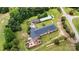 Aerial view of the property from above at 1318 Ostwalt Amity Rd, Cleveland, NC 27013