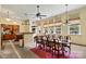 Large dining area with table and chairs in a converted school at 1318 Ostwalt Amity Rd, Cleveland, NC 27013