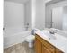 Clean bathroom with vanity and tub shower at 3217 Ian Patrick Ave, Kannapolis, NC 28083