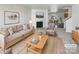 Bright living room featuring a fireplace and neutral decor at 3217 Ian Patrick Ave, Kannapolis, NC 28083